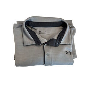 Under Armour Polo Performance Golf Shirt for Men, XL - Gray